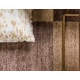 thumbnail image 5 of Unique Loom Automne Collection Abstrait Damier Casual Chaud Tapis Rond Tonique, 8 Pieds, Beige/marron Foncé, 5 of 5