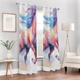 thumbnail image 6 of Horse Colorful Blackout Curtain Panels Drapes Privacy Assured with Light Filtering Curtains for Living room Bedroom Bathroom Window, 6 of 6