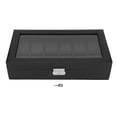 thumbnail image 1 of Oubit Watch Box Organizer,Watch Organizer 12 Slots Watch Display Case Watch Case Exceptional Reliability, 1 of 9