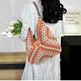 thumbnail image 2 of Yoyauz Women's Grass Woven Beach Bag - Women's Beach Handmade Woven Handbag, Summer Mesh Hollow Shoulder Bag, Suitable for Holidays, 2 of 7