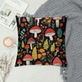 thumbnail image 2 of GOSMITH  Mushroom Pillow Cover,Set of 2 18X18 Inch Wild Mushroom Pillow Cushion Cases,3D Printed Multicolor Plant Mushroom Pattern Throw Pillow Cover for Bedroom Sofa Couch Porch Patio,Soft Microfiber, 2 of 5