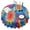 Colorful Tie Dye-1, variant on Colorful Tie Dye Pattern Round Tablecloth 60"x60",Wrinkle Wipeable Table Cloth for Kitchen Dining Room Picnic Patio Party