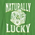 thumbnail image 2 of Boy's Dungeons & Dragons St. Patrick's Day Naturally Lucky Dice  Graphic Tee Kelly Green Small, 2 of 4