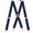 Navy, variant on Buyless Fashion Heavy Duty Suspenders for Men - 48" Adjustable Straps 1 1/2" - X Back with Strong Hooks - 5145-Navy