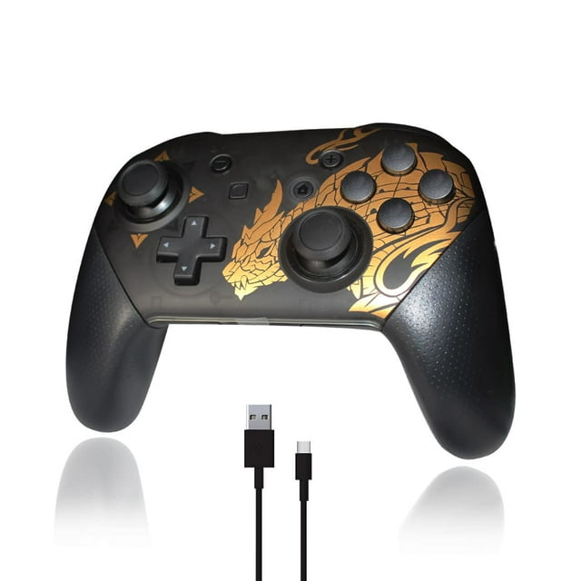 Control Inalámbrico Recargable Joystick Compatible N- Switch Oro