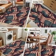 thumbnail image 5 of Area Rugs 2.7'x5', Independence Day Carpet for Living Room Bedroom Dining Room, Red Blue USA Flag Retro Patriotic Stars Stripes Throw Kitchen Rugs Non Slip Washable Rectangle Indoor Outdoor Rugs, 5 of 8