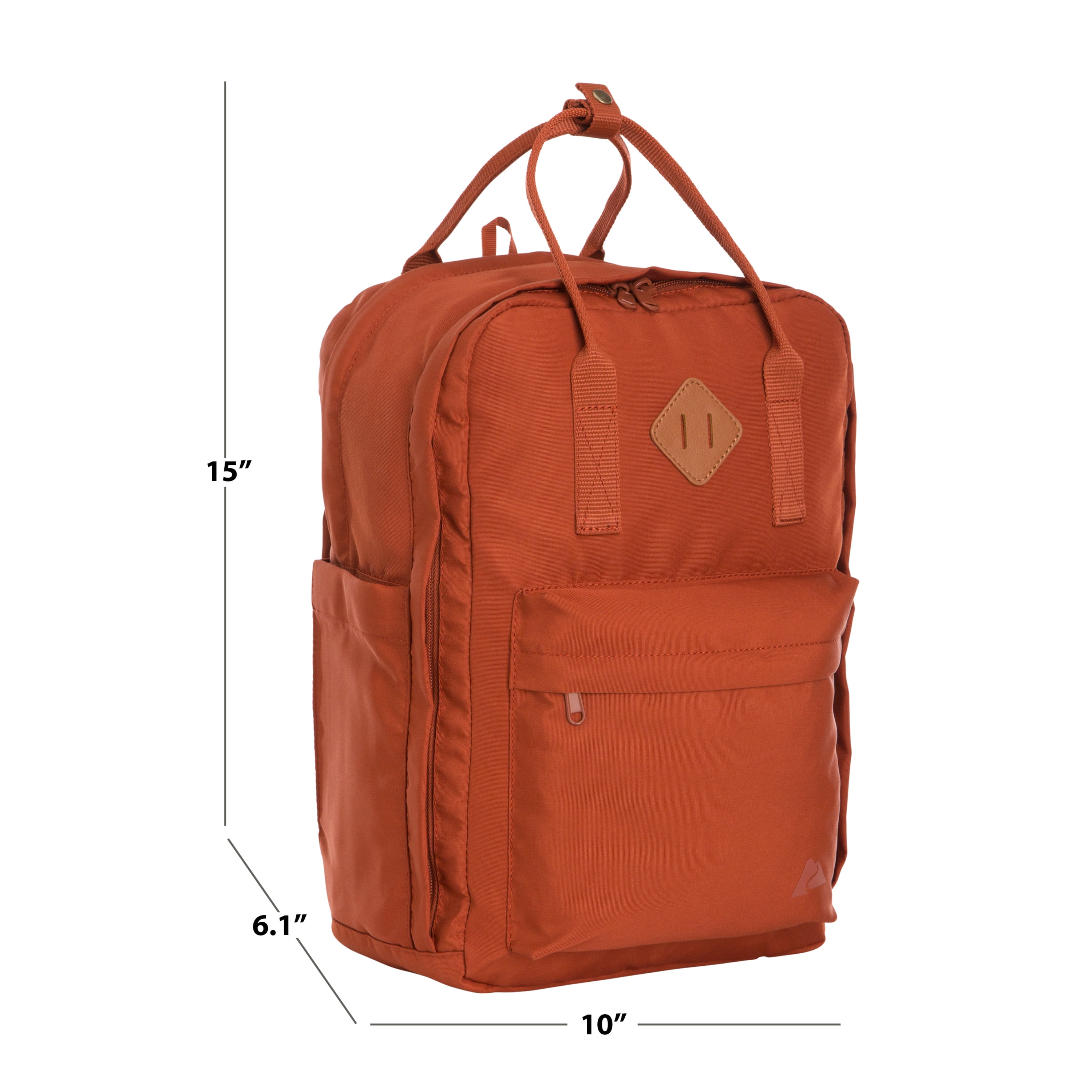 Ozark Trail Dual Carry 22 Liter Backpack, Unisex, Rust Polyester for Adults and Teens