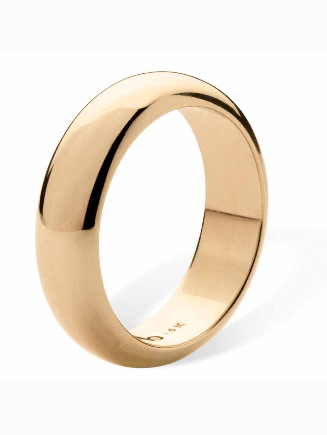 PalmBeach Jewelry Nano Diamond Wedding Band Ring, Yellow Gold, 11 Inches