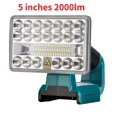 thumbnail image 1 of Linterna LED Inalámbrica de 5 Pulgadas 2000lm 18V Luz de Trabajo Linterna para Lámpara LED Ma*kita sin Batería USB Foco de Iluminación de Emergencia para Exteriores, 1 of 9