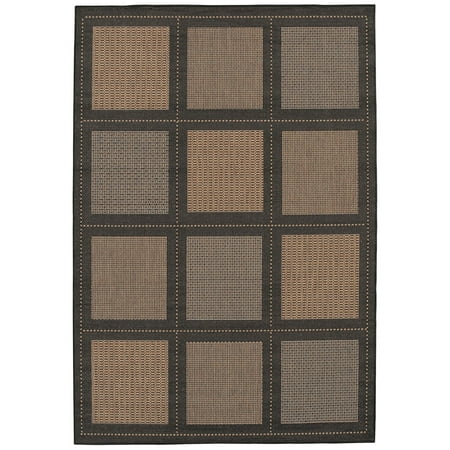 Couristan 10432500053076T 5 ft. 3 in. x 7 ft. 6 in. Recife Summit Rug - Cocoa & Black Distinctively designed to complement the simple yet classic styling of outdoor furniture  uniquely colored to make stone entryways and patio decks warmer and more inviting  couristan is proud to expand its popular outdoor/indoor area rug collection  recife. Specifications Color: Cocoa & Black Material: Polypropylene Collection: Recife Size: 5 ft. 3 in. x 7 ft. 6 in. Weight: 9 lbs - SKU: CRS792