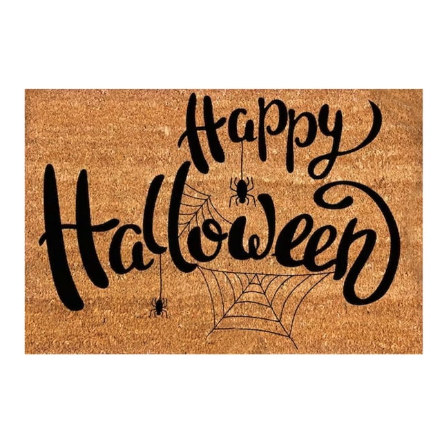 Funny Halloween Welcome Doormat Cute Home Entry Mat Non- Indoor Outdoor Seasonal