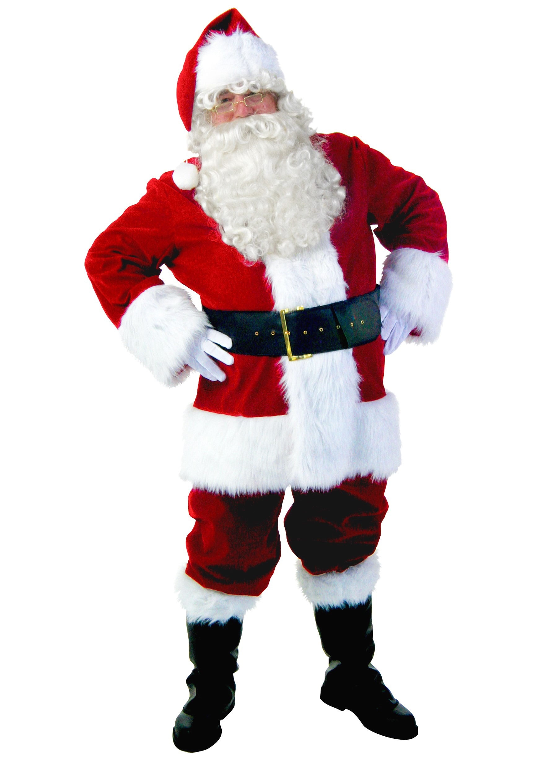 Santa Suit Velour Deluxe Costume Adults Christmas Costume Outfit Rubies Original