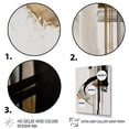 thumbnail image 3 of Designart Black, White And Gold Expression I Canvas Wall Art, 3 of 5