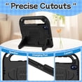 thumbnail image 3 of BMOUO Kids Case for Onn 8.1 Inch Core Tablet 2026 Model, Lightweight Foldable Kickstand Shockproof Handle Design Case for Onn 8.1 2026, Black, 3 of 6