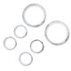thumbnail image 1 of Velocímetro de 4 pulgadas de bisel de ráfaga de calibre de 2 pulgadas para / glide at street / the & Trike 1996-2013 Plata kusrkot Bisel de explosión del indicador del velocímetro, 1 of 8