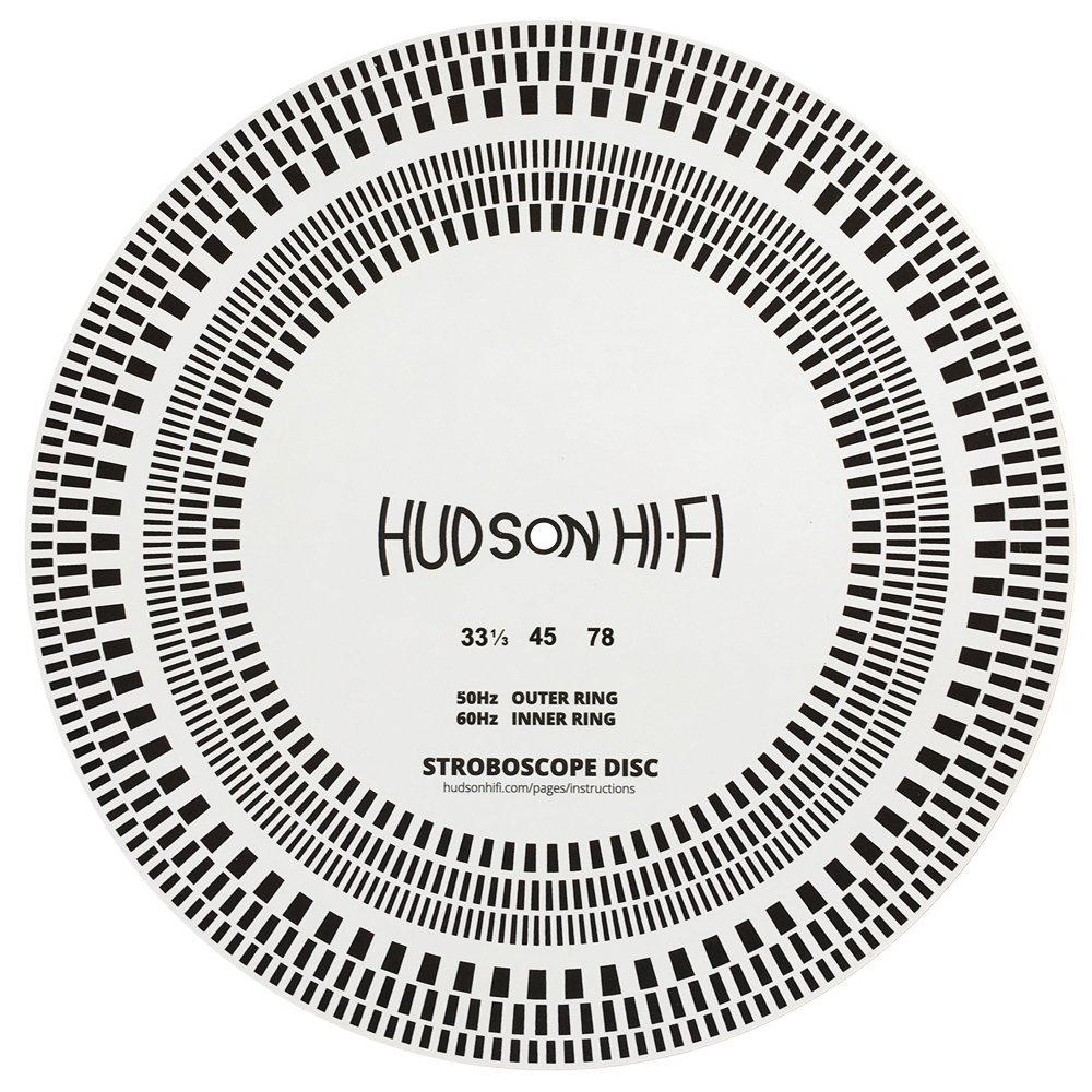 Turntable Strobe Disc Stroboscope mat Tests 3313 RPM, 45 RPM