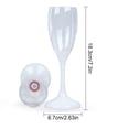 thumbnail image 3 of LED Light Up Cups Wine Champagne Flutes Party Favors Adults,Colored Plastic Champagne Flutes Drinking Glasses Glow in the Dark Colorful Glowing Cups for Birthday Christmas Halloween Weddings, 3 of 5