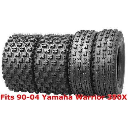 4 WANDA Sport ATV tires 22x7-10 & 22x10-9 90-04 Yamaha Warrior 350X GNCC (Best Triathlon Race Tires)