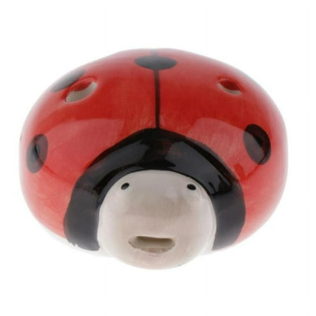 6 Hole Ceramic Ocarina Flute For Music Lovers And Beginners - Red, 3x7x5cm