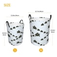 thumbnail image 3 of Sikiie Sea Turtle Print Round Dirty Clothes Basket, Waterproof Standing Foldable Storage Basket, for Laundry Room, Bedroom, Bathroom Storage-Medium, 3 of 6