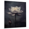 thumbnail image 2 of Designart "Monochrome Lotus Symphony in Grey III" Floral Metal Wall Art Prints, 2 of 5