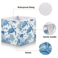 thumbnail image 3 of Foldable Fabric Storage Bin Home Cubes Clothing Organizer Bins Large Collapsible Box Basket for Home Organizer Sea Turtles and Coral Reefs, 3 of 7