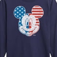 thumbnail image 3 of Disney - Americana - Mickey Face Stars And Stripes - Toddler And Youth Long Sleeve Graphic T-Shirt, 3 of 5