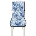 thumbnail image 7 of TSOVTHRID Dining Chair Covers Quilted Removable Upholstered Chair Slipcovers Stretch Scratch Resistant Anti-Slip Seat Cushion Slipcovers, Vintage Rooster Chicken Flower Print, Set of 1, 7 of 7