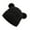 Black, variant on Winter Warm Caps Cartoon Bear Ear Hat Fashion Beanies Hat for Daily Wear