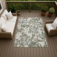 thumbnail image 3 of Addison Rugs Chantille Indoor/Outdoor Transitional Abstract Basil Machine Washable Rectangle Rug, 5' x 7'6", 3 of 8