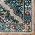 thumbnail image 4 of LR Home Ada 5' x 7'6" Multi Boho Checkered Durable Indoor Area Rug, 4 of 8