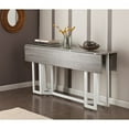 thumbnail image 4 of Holly & Martin Driness Drop-Leaf Table, Weathered Gray, 4 of 13