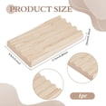 thumbnail image 2 of Wooden Pen Tray Pen Display Stand Wave-Shaped Pens Holder Desk Pencil Organizer Fountain Pens Holder with 4 Compartments DIY, 2 of 6