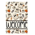 thumbnail image 2 of Halloween Garden Flag 18X12 Inch Cute Ghost Print Welcome Garden Flag Outdoor Fall Decor for Porch Yard Fall Halloween Decor Single Pack, 2 of 4