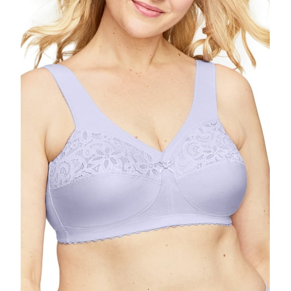 Glamorise MagicLift Cotton Support Wirefree Bra 1001 (Women's & Women's Plus)