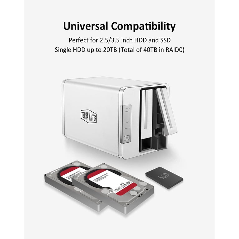 Terramaster テラマスター F2-423 2ベイ NAS HDDなし 商品の説明【商品