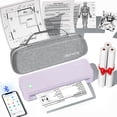 thumbnail image 1 of Gloryang Inkless Portable Printer for Travel, Wireless Thermal Printer Supports 8.5 x 11 Inch US Letter Size, Bluetooth Machine Includes Carry Case and 3 Rolls of Thermal Paper Kit, Purple, 1 of 8