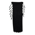 thumbnail image 2 of Idoravan Women's Basic Versatile Skirt Clearance Women Solid Swimsuit Bohemian Hollow Weave Long Tassels Cover Up Bikini Swimwear Beach Cover-Ups Wrap Skirt, 2 of 5