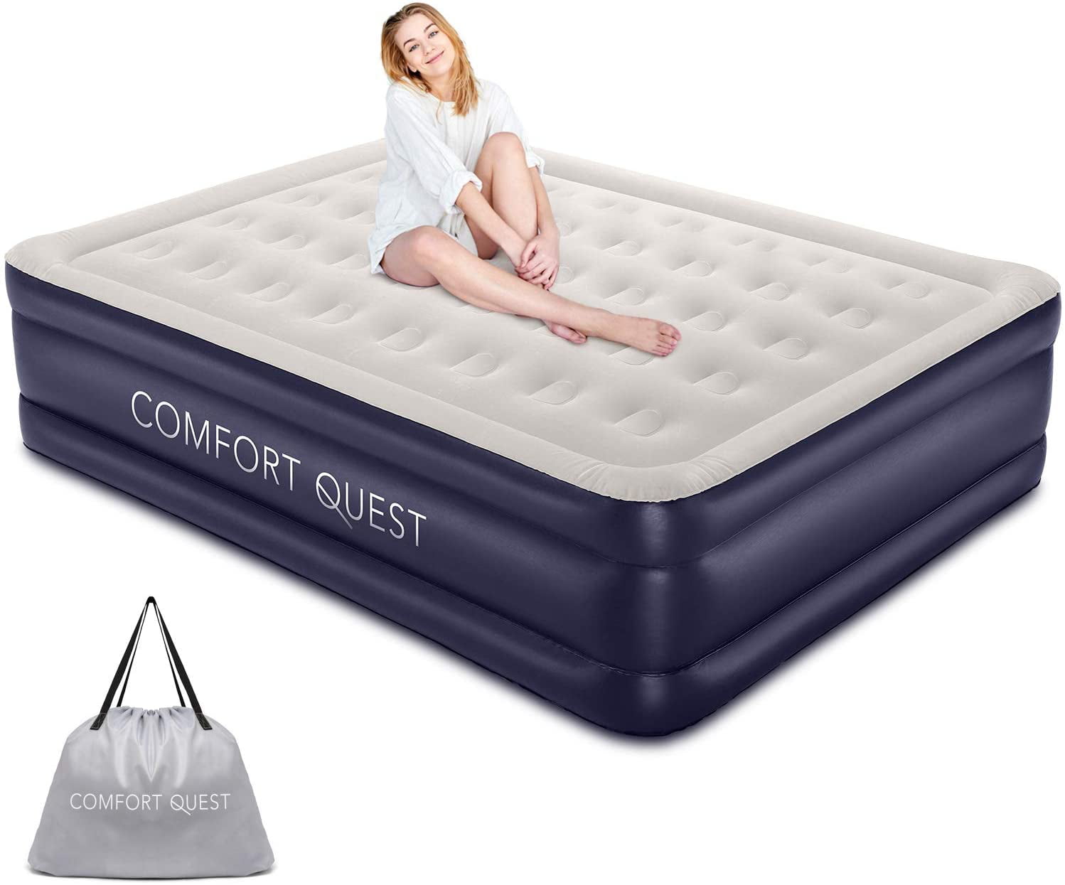 luxury air mattress with headboard