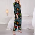 thumbnail image 3 of Goofa Play Game3 Printed Women’s 2 Piece Pajama Set Super,Pajamas Women's Long Sleeve Sleepwear Soft Button Down Loungewear Pjs Lounge Set Nightwear-XX-Large, 3 of 9