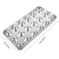 thumbnail image 2 of ABPETE Stainless Steel Round Ice Cube Tray With Lid - Easy Release Mold for Ice Balls - Freezer Tray for Drinks, Soda, Whiskey, Cocktails, 2 of 9