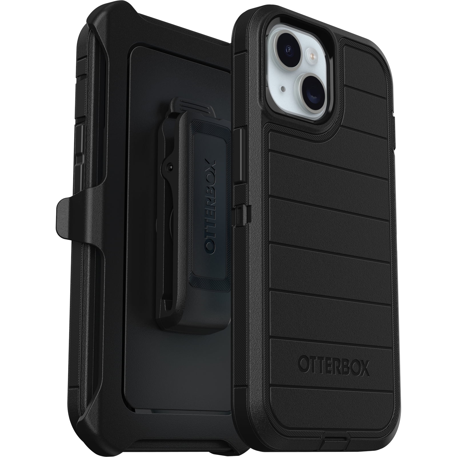 OtterBox Defender Series Pro Case for Apple iPhone 16e, iPhone 15, iPhone 14, and iPhone 13 - Black