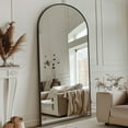 thumbnail image 7 of Antok Arched Full Length Floor Mirror 71"x32.1" Full Body Mirror with Stand, for Bedroom, Living Room, Cloakroom, Black, 7 of 7