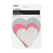 Paper Cut Out Heart Decorations, Assorted, 6-Count