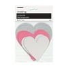 Paper Cut Out Heart Decorations, Assorted, 6-Count