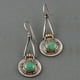 thumbnail image 2 of Pendientes de aleación Heldig estilo étnico vintage turquesa, 2 of 2