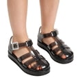 thumbnail image 2 of SAWOBUUN Toddler Girls Jelly Sandals Closed Toe Soft Sole Breathable Princess Summer Beach Flat Sandals, 2 of 8