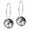 Black Diamond, variant on | Hypoallergenic | Natural Titanium Round Crystal Pendant Earrings | Best Choice For Sensitive Ears