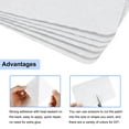 thumbnail image 3 of Uxcell 6Pcs Sofa Fabric Repair Patches Linen Fabric Patches 4.13" x 6.1" White, 3 of 5