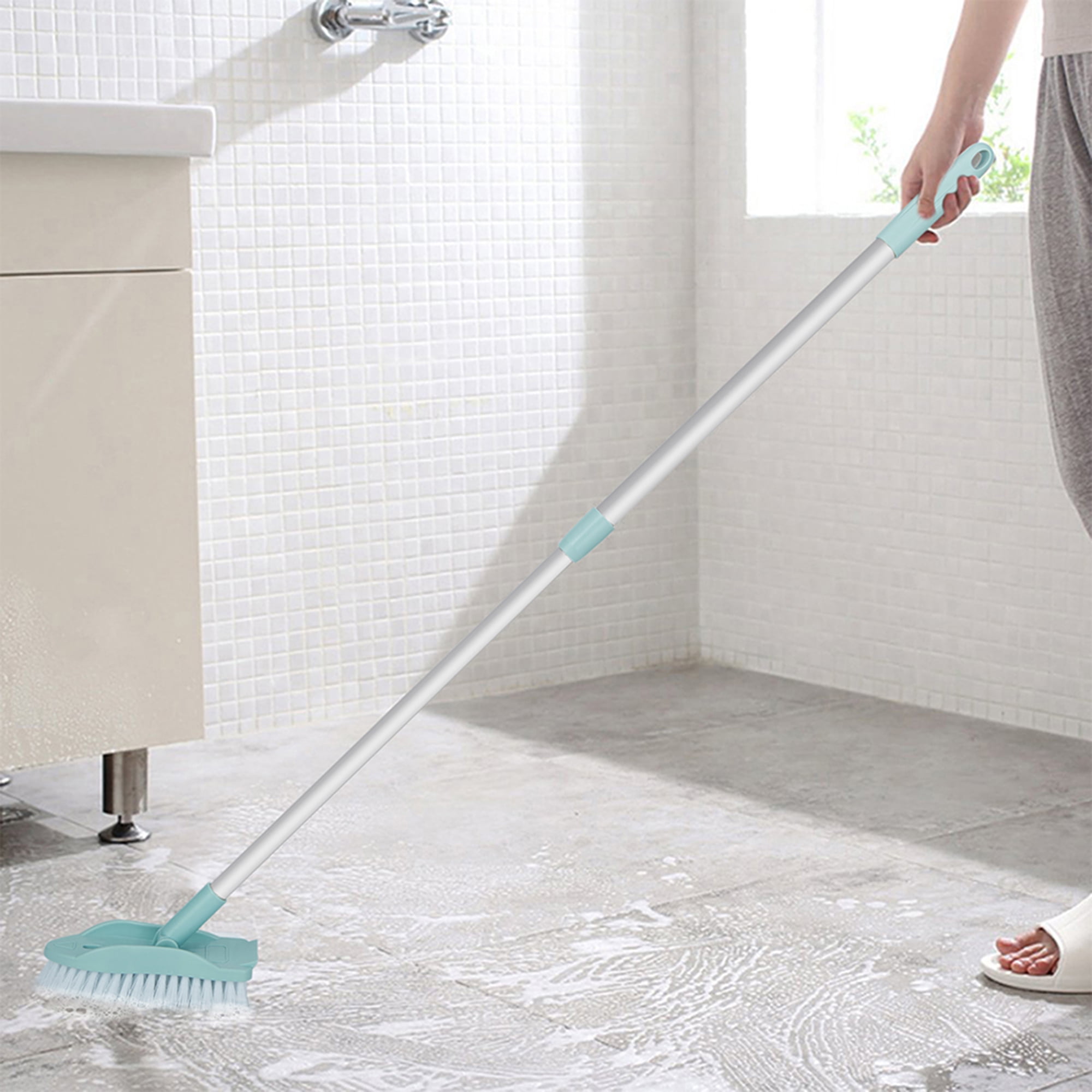 1pc V-shaped Crevice Brush, Bathroom Long Handle Brush, Floor Brush,  Suitable For Toilets, Sinks, Bathtubs, Tiles, Hard Bristle Brush, Floor  Seam Cleaning Brush